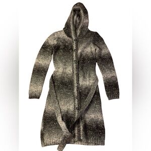 H&M MAMA Alpaca Mohair Blend Ombre Hooded Long Cardigan - Small